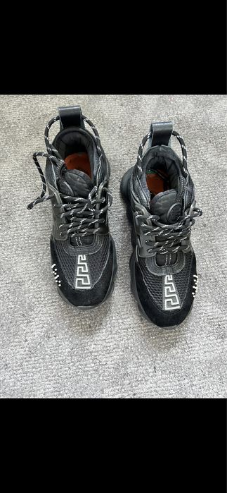 Versace chain reaction leather