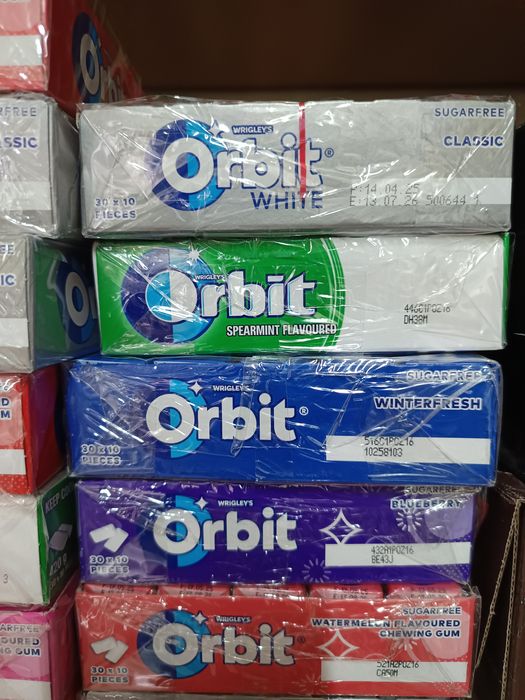 Дъвки Орбит Orbit, шоколад Милка Milka