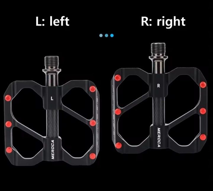 Pedale late ultrausoare meroca aliaj aluminiu  su  carbon Meroca antiderapante flat mtb cursiera bicicleta ciclism 3 rulmenti