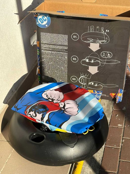 Sac de box pe suport gonflabil Superman, copii, Joc copii, miscare