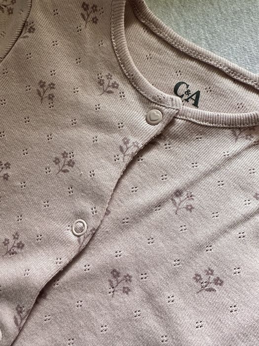 Pijama salopeta roz bebelusi fetite C&A nou cu eticheta