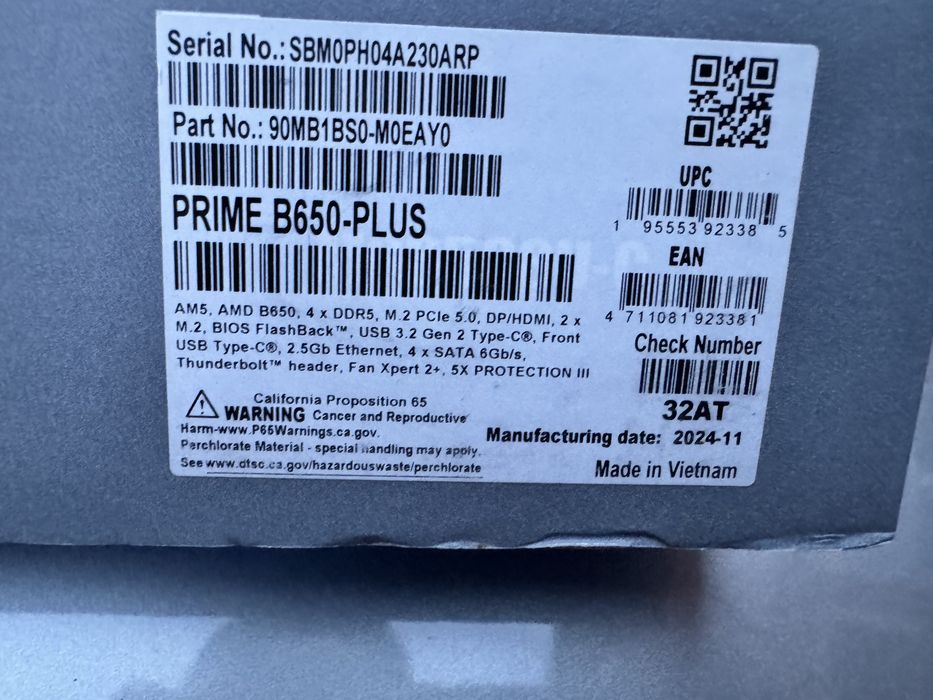 B650 PLUS placa de baza noua