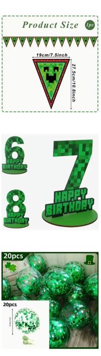 Комплелт Пуловер Pixi Minecraft за рожден ден
