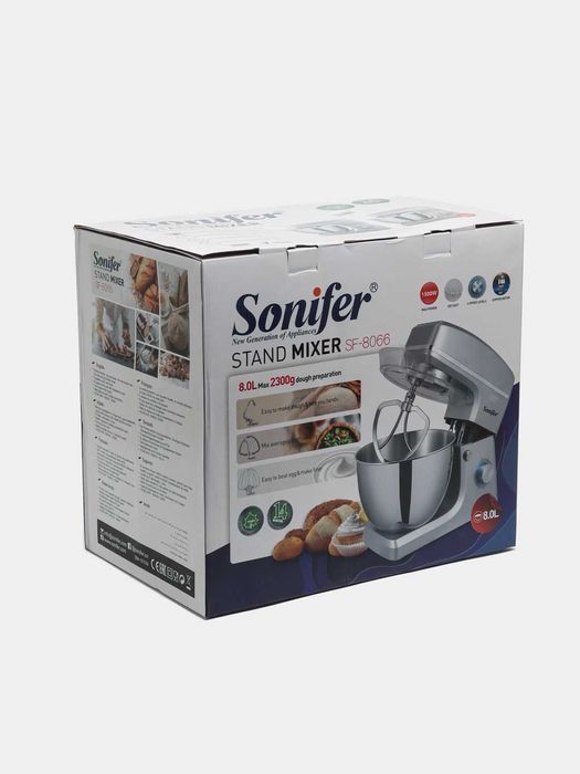 Продается миксер мешалка Sonifer SF-8066, чаша 8 л, 6-скоростей