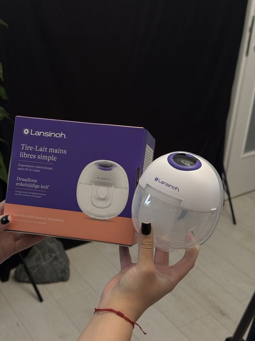 Pompă de sân electrică, hands free, portabilă, Lansinoh