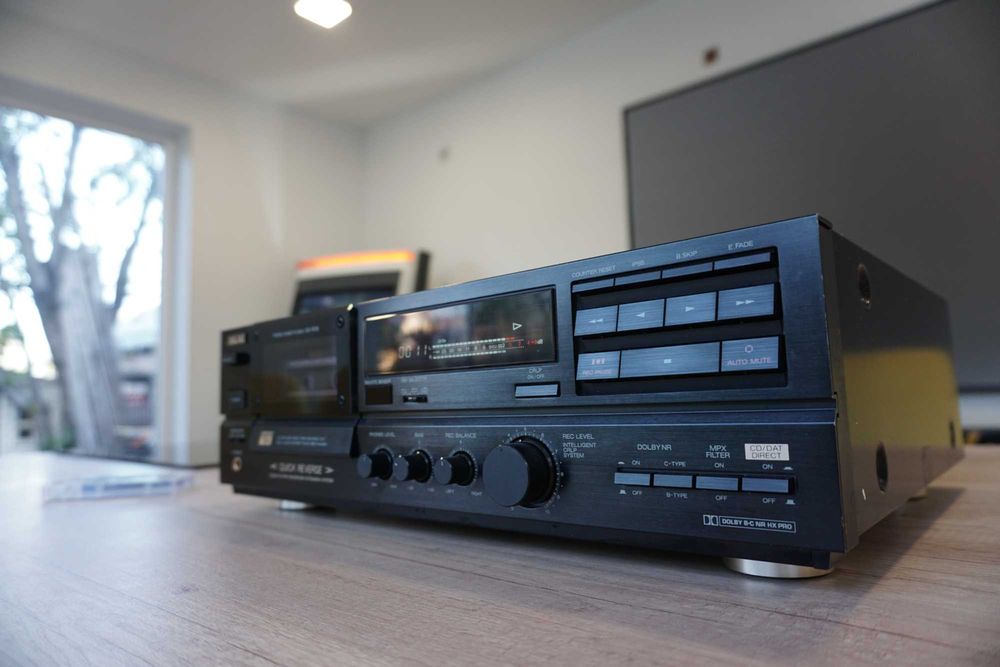 Deck AKAI GX-R35 , cap SGX , volum motorizat , CD/DAT Direct