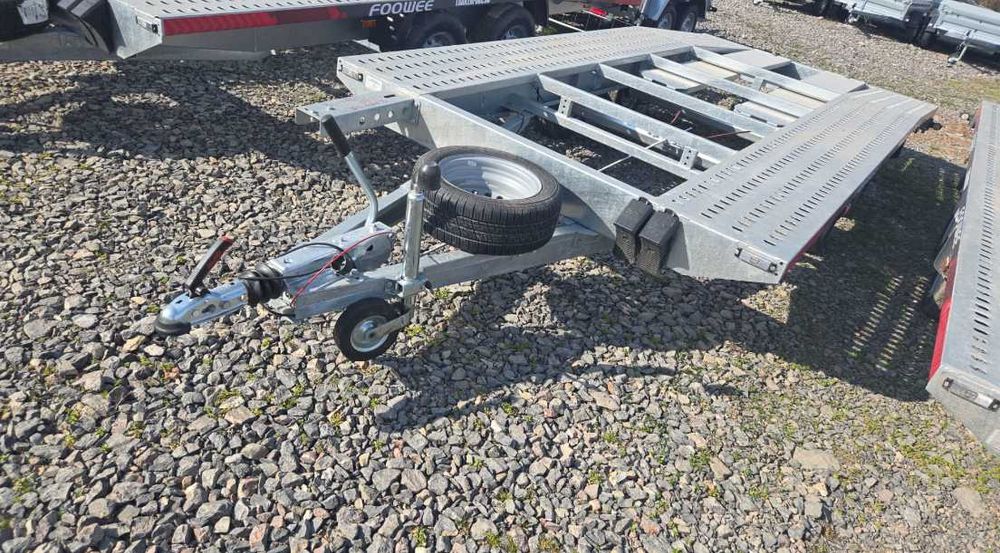 Trailer transport auto, aplecat spate, 4,5-5 metri, MMA 2700 kg