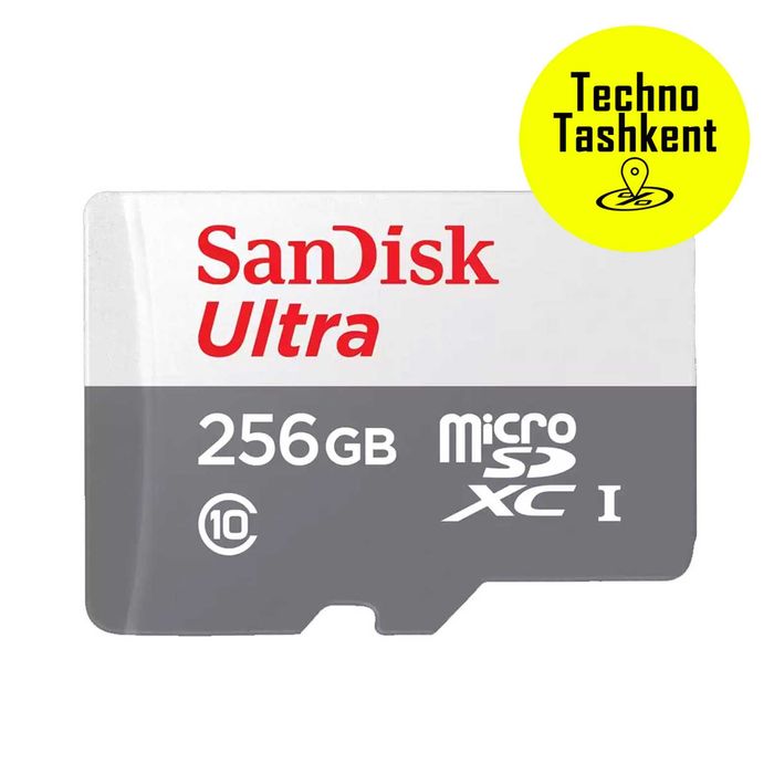Карта памяти SanDisk Ultra 256 ГБ, 100Mb/s (Garantiya) (Dostavka Bor)