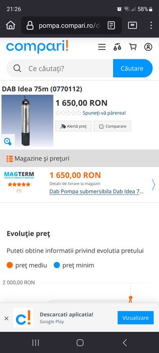 Pompa sumersibila DAB