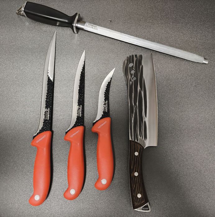 SET Cutite Macelarie 5 piese Germany RED