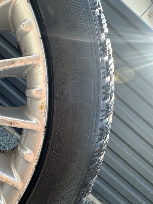 Jante aliaj R17 Alfa romeo 5x110 / 5 x 110 + cauciucuri iarna noi 225 / 45 / R17  - 225/45/R17