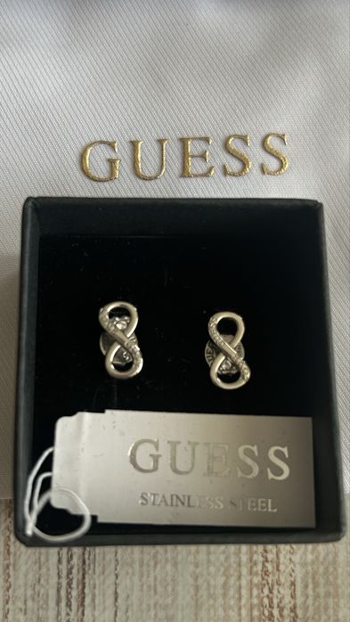 Сребърни обеци “Guess”