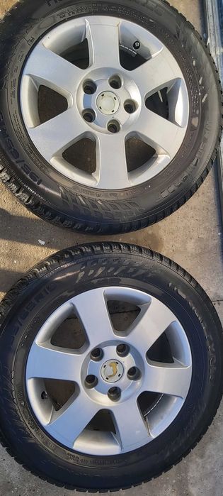 Jante aliaj Skoda Octavia 2  + anvelope iarnă Nokian