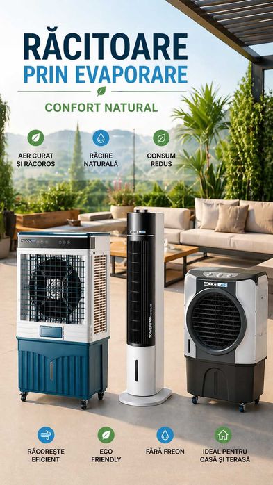 Aparate de aer conditionat si racitoare prin evaporare