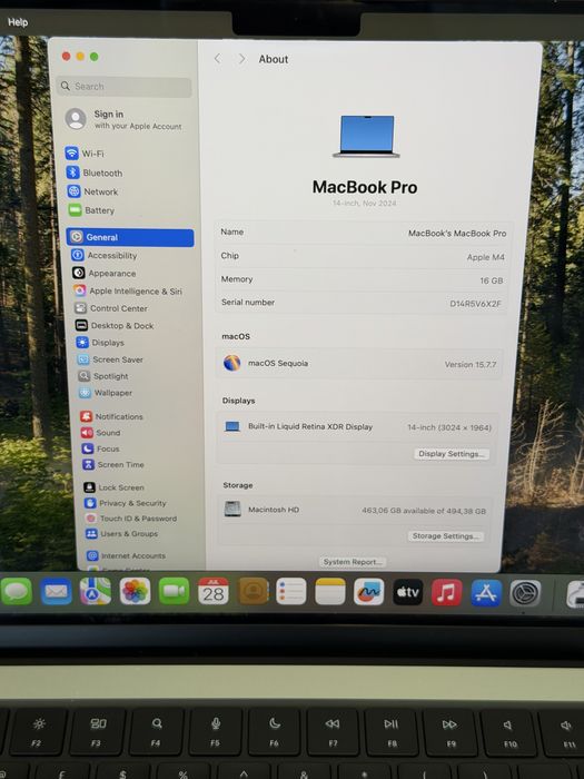 MacBook PRO M4/14inch/512GB/16GB