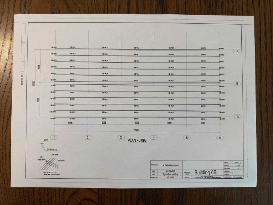 Hală metalică portal frame galvanizată – 30m x 12m x 6m – Nouă / Neutilizată