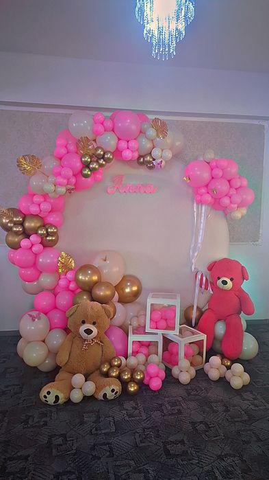 Decor baloane botez, majorat,aniversare, petrecere copii