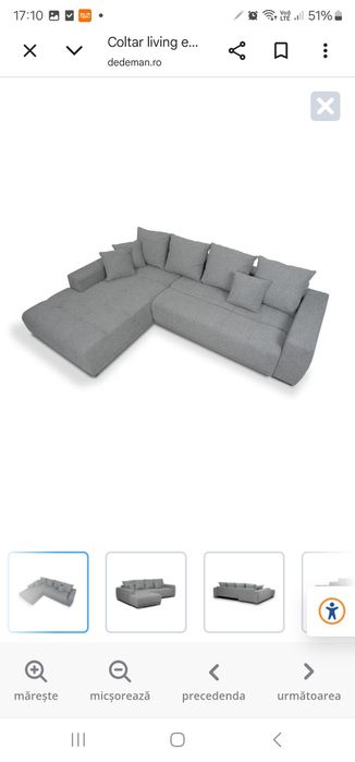 Coltar living extensibil pe dreapta Negociabil!