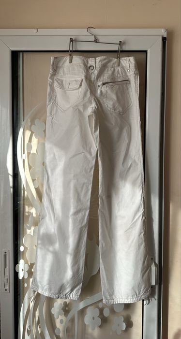 Бял дамски памучен Cargo панталон Miss Posh  - S/M