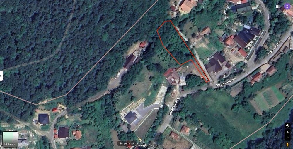 Călimănești-Păușa: Teren Intravilan 2.377 mp, TOATE Utilitățile (Inclusiv GAZ), Cota 330m