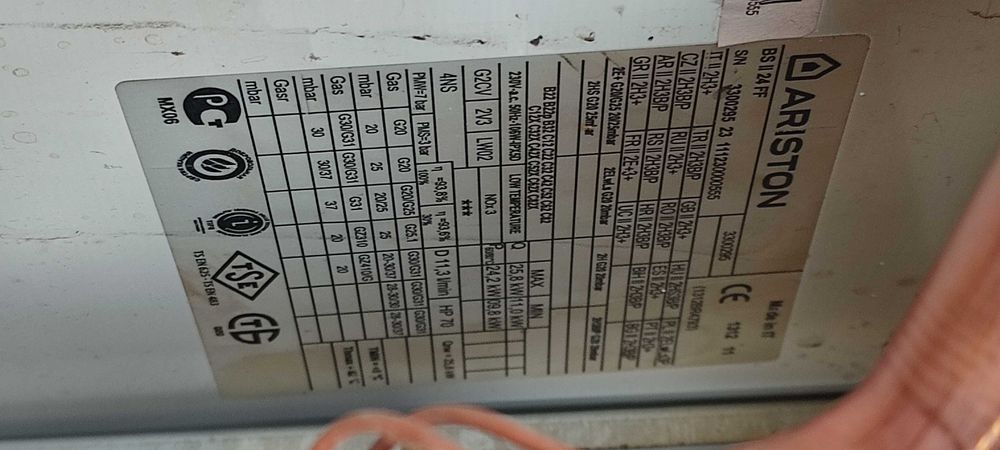 Centrala Termica Ariston BS 2 24 FF Pe Piese