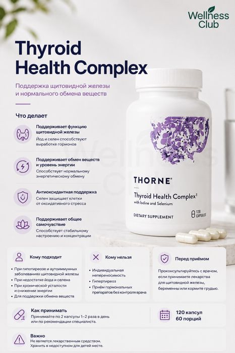 Thorne Thyroid Health Complex (Thyrocsin)
