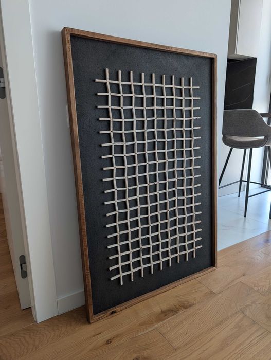 Panou decorativ din lemn de pin reciclat 82x4x122 cm Vical Home
