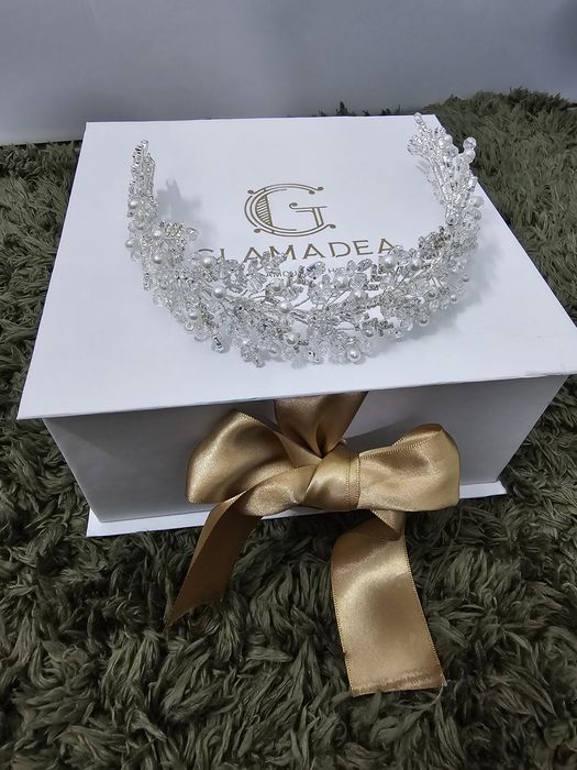 Glamadea cu elemente Swarovski, Zirconiu cubic, perle