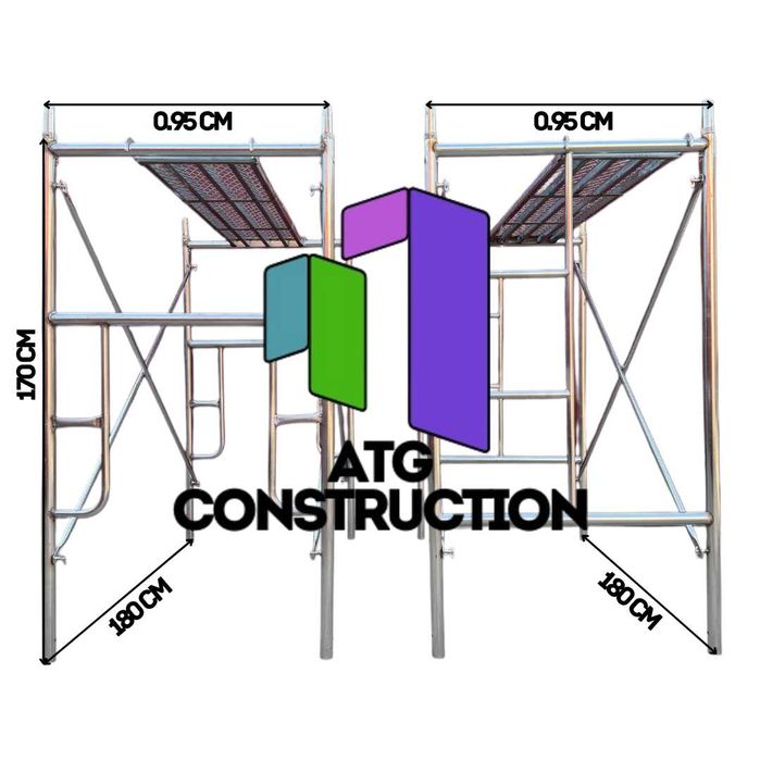 Леса строительные антикоррозийные, с настилом в комплекте, долговечные