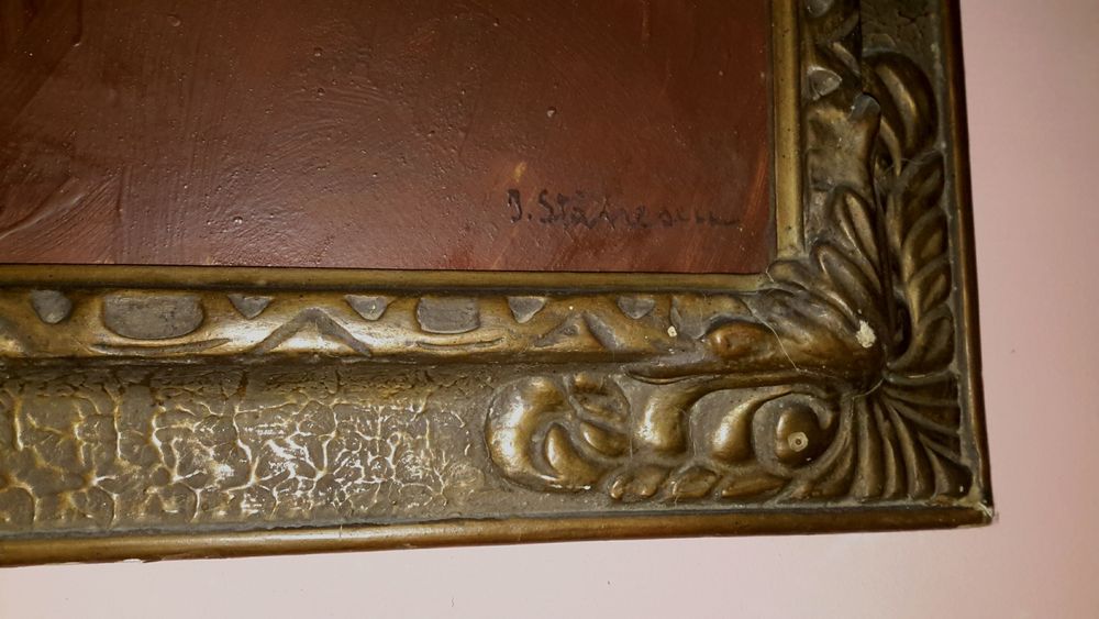 Tablou de exceptie,nud semnat de pictor roman,anii 30'-50'