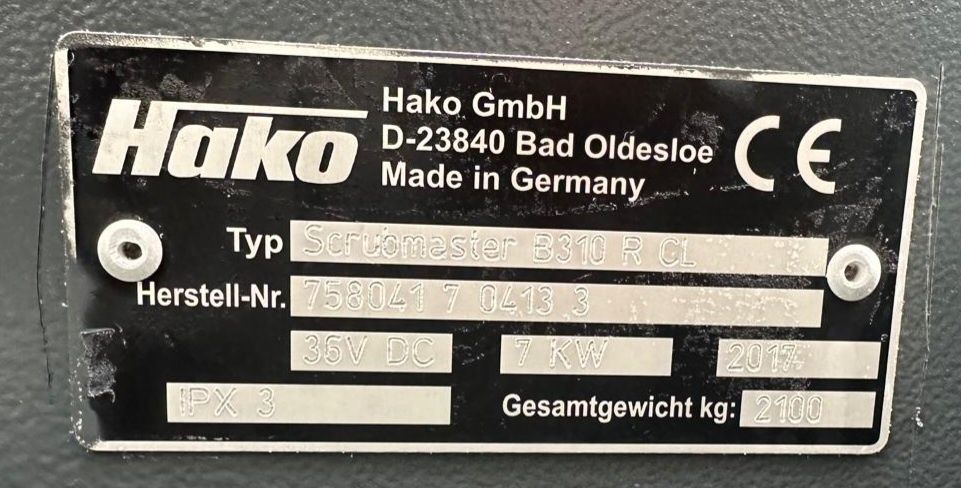 Masina de spălat pardoseli Hako B310 R CL