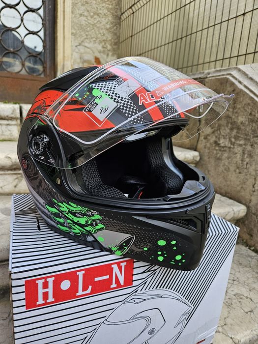 Casca ATV-Moto Full face cu ochelari integrați și bluetooth