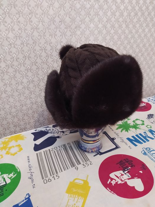 Женская шапка ушанка