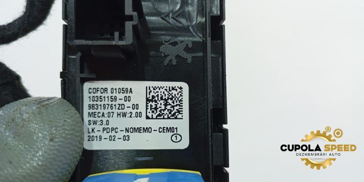 Butoane geam sofer 98319761ZD Citroen C5 AirCross 1 [2017 - 2020]