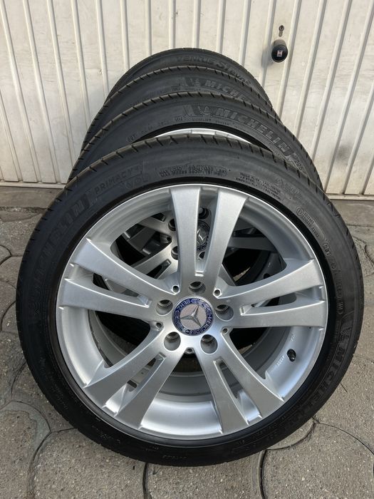 Jante aliaj 5x112mm, anvelope 225/45 R17, Mercedes VW Audi Seat Skoda