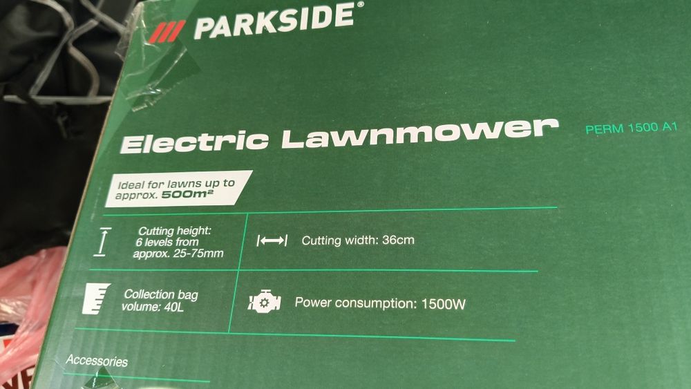 Mașina tuns gazonul Parkside cositoare 1500 w electrica