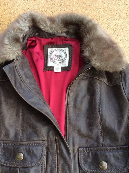 детско кожено яке GAP. естествена кожа. 4-5 години