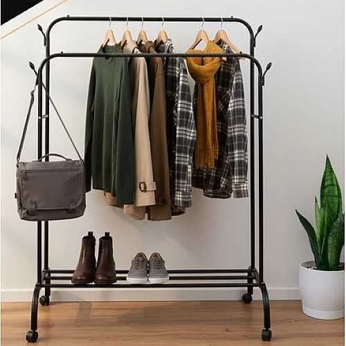 Стоманен Щендер Закачалка за Дрехи (Hanger_Black)