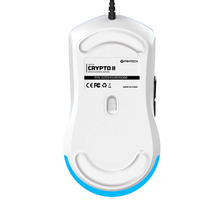 Mouse gaming TEKHERO CRYPTO II VX7V2 alb, RGB, 8000 DPI, 6 butoane programabile, USB, ergonomic lichidare stoc garanție 2 ani