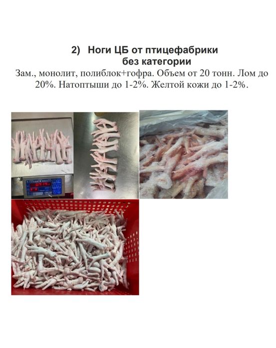 Куриные лапки класс А 35+