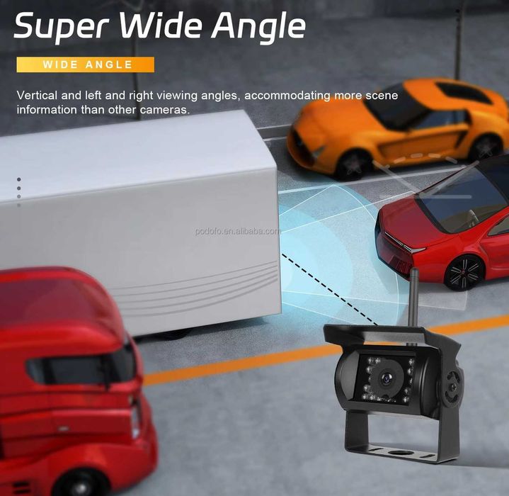 Безжична камера за паркиране за камион с монитор заден ход виждане бус