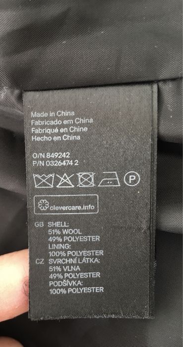 Palton oversized lâna H&M s/xs