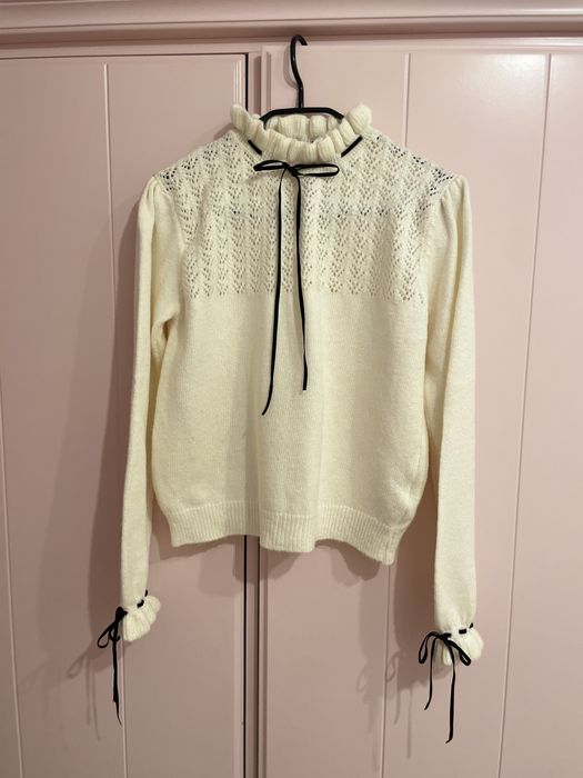 Pulover dama, ecru, marimea M