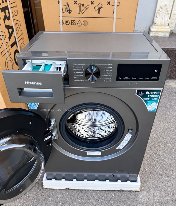 Стиральная машина Hisense 6 кг WF116022BWTU2/A Inverter Steam