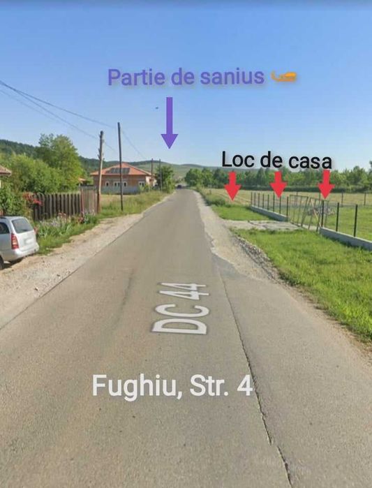 Teren intravilan 1067 mp in com Osorhei, sat Fughiu