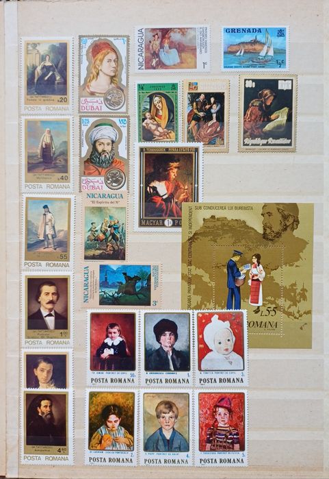 Vând serii de timbre și colite nestampilate