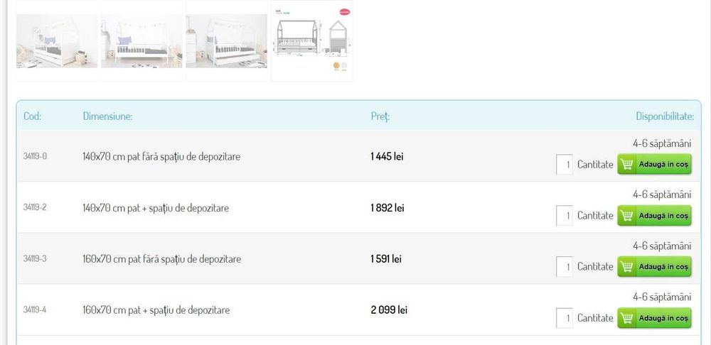 Pat Montessori Forma Casuta 160x70