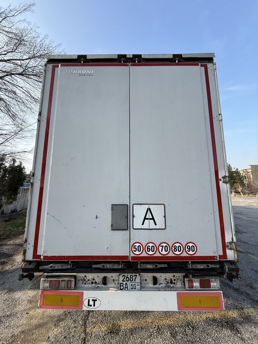 полуприцеп тентовка тент pritsep krone 2016 с бортом