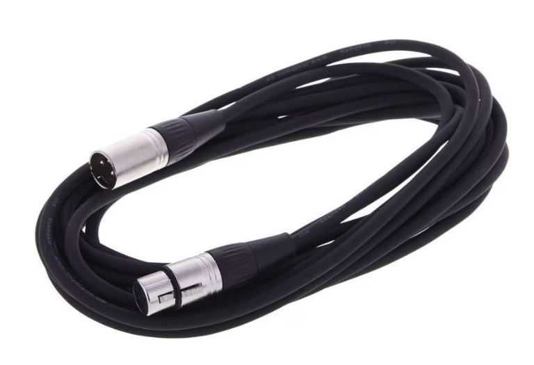 Cablu Microfon sau DMX, XLR mama - XLR tata, 10m, negru
