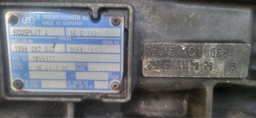 Механика КПП Даф 105 на запчасть